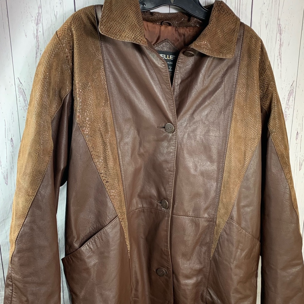 Men’s pellet leather jacket size large